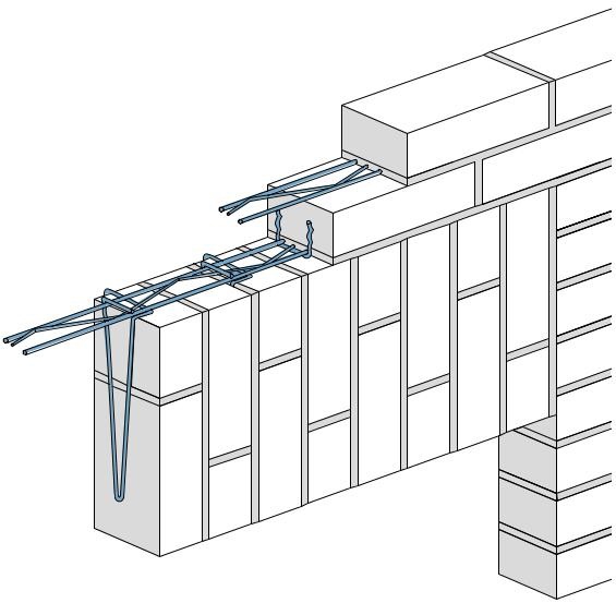 Хомуты для вертикальной кладки в полтора кирпича 